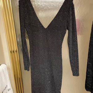 Sparkly long sleeve dress